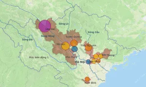 Vùng nguy cơ ngập lụt tại Hà Nội và các tỉnh phía Bắc